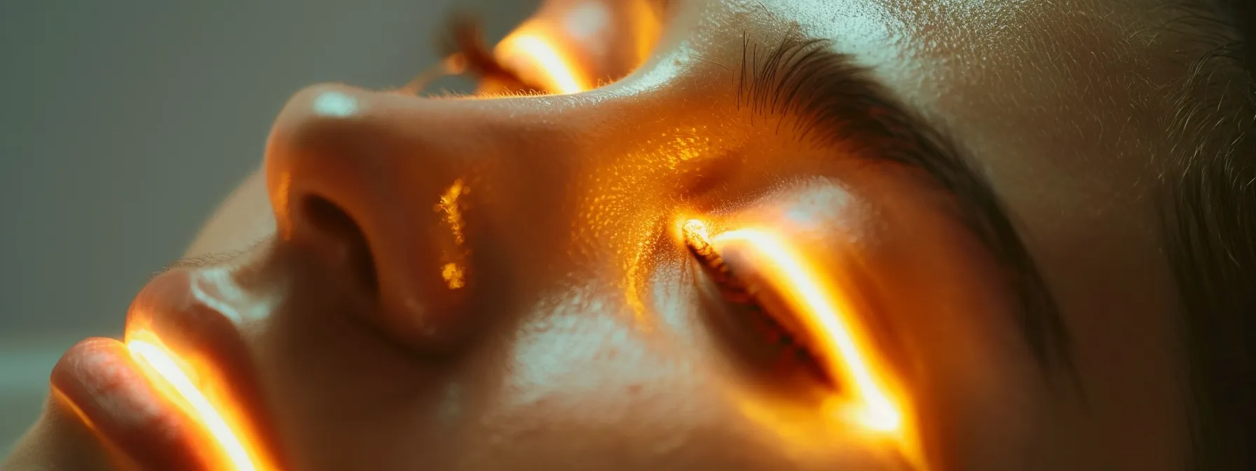 a person undergoing emdr therapy, eyes closed, immersed in bilateral stimulation to process traumatic memories and foster healing.