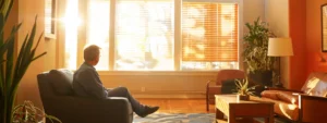 Effective Complex PTSD Counselling Strategies and Support 9 a tranquil setting with a warm, compassionate counselor guiding a client through complex ptsd therapy.
