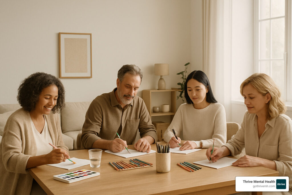 art therapy activities for adults