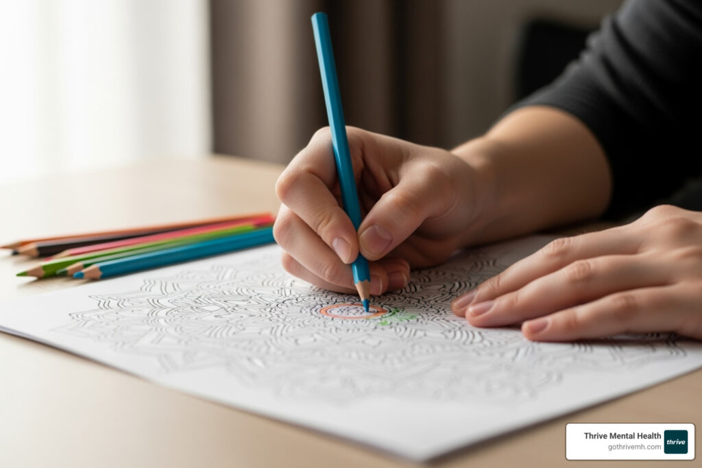art therapy coloring pages