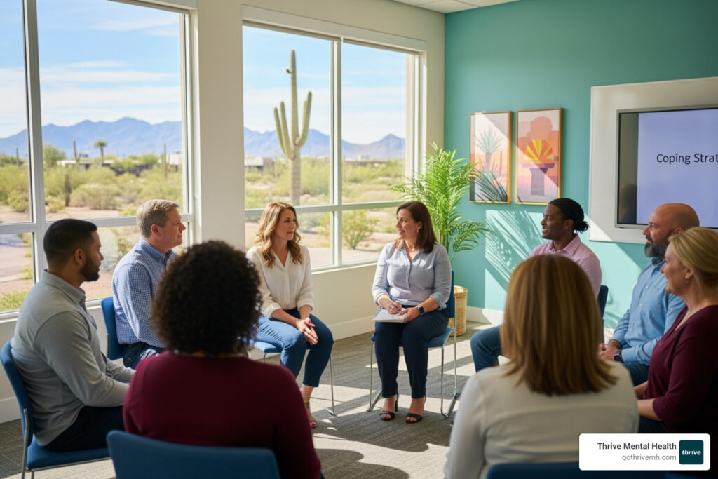 Find behavioral health IOP providers in Phoenix, Arizona that work with adults.