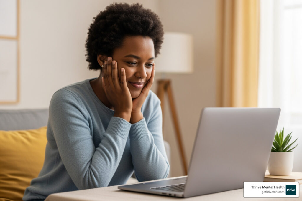 Show me providers that offer virtual anxiety support online for adults living in South Carolina