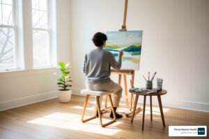 What are some clinics in the Orlando area that offer art therapy for trauma recovery as part of their outpatient programs?