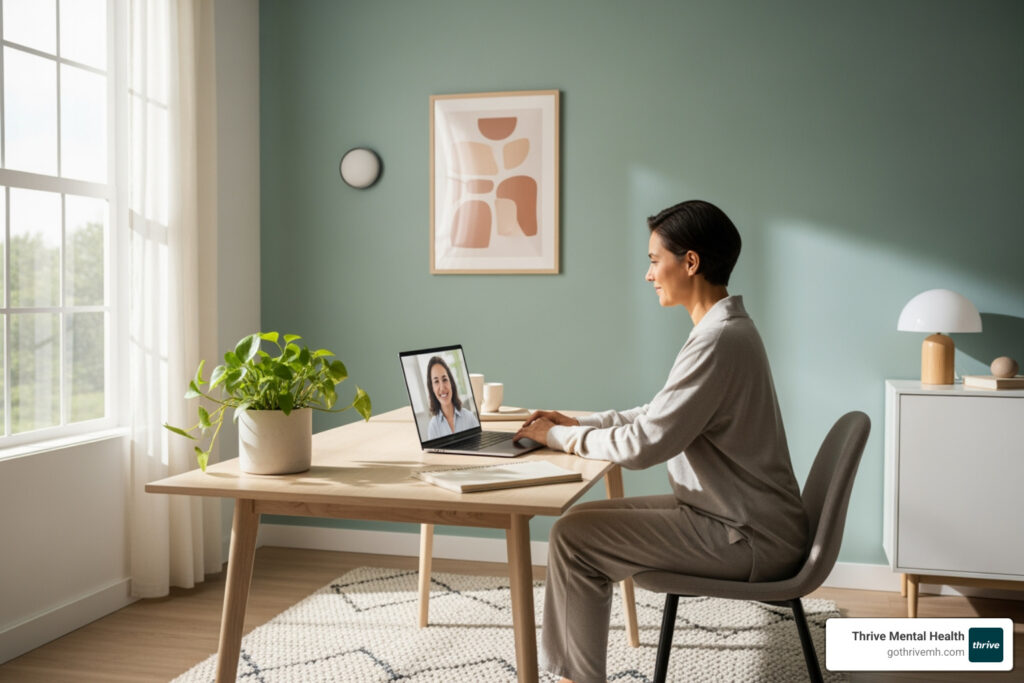 Which leading mental health treatment platforms offer flexible adult care?