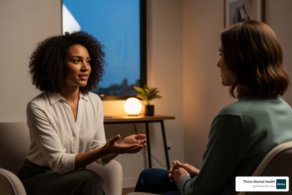 Which premier intensive outpatient programs offer evening schedules?