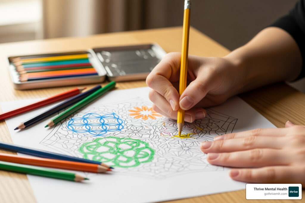 mental health printable art therapy activities pdf