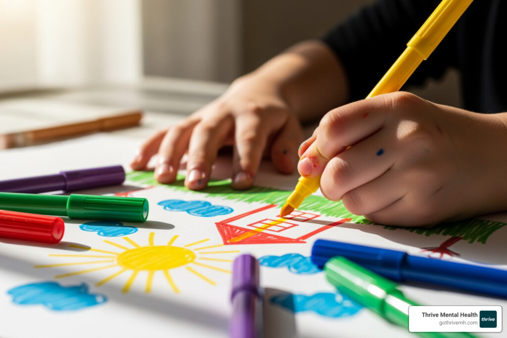 mental health art activities for kids