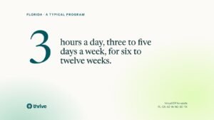 Florida · a typical program: 3 hours a day, three to five days a week, for six to twelve weeks.. Thrive.