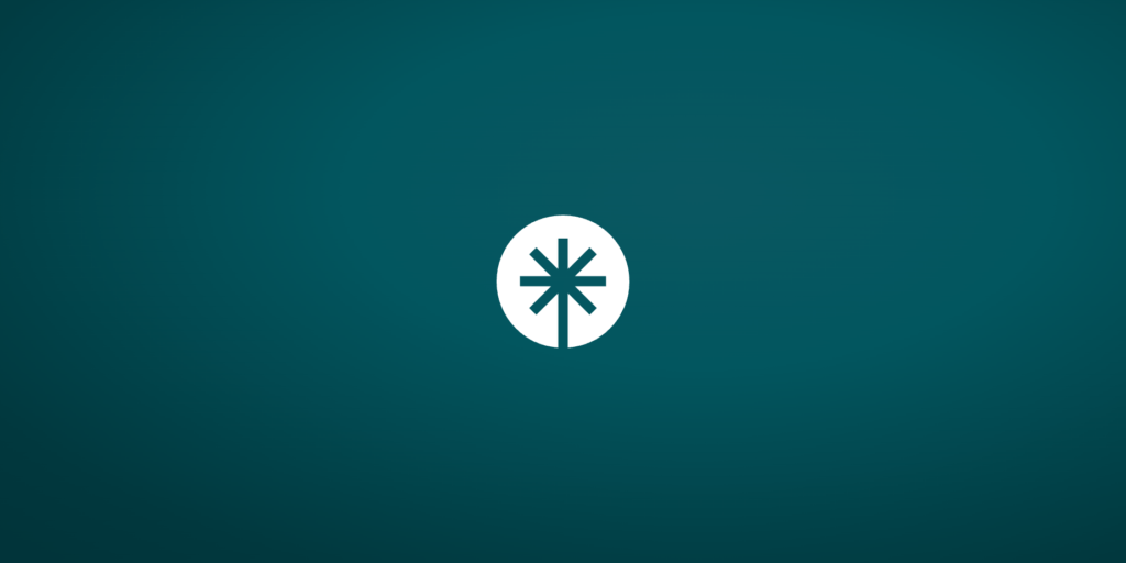The new Thrive mark — a point of light inside a circle