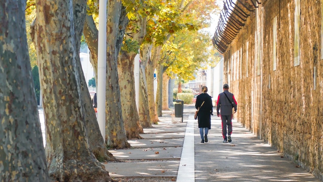 UnitedHealthcare (and Optum behavioral health): Mental Health and Virtual IOP Coverage 6 Two people walk down a tree-lined sidewalk.