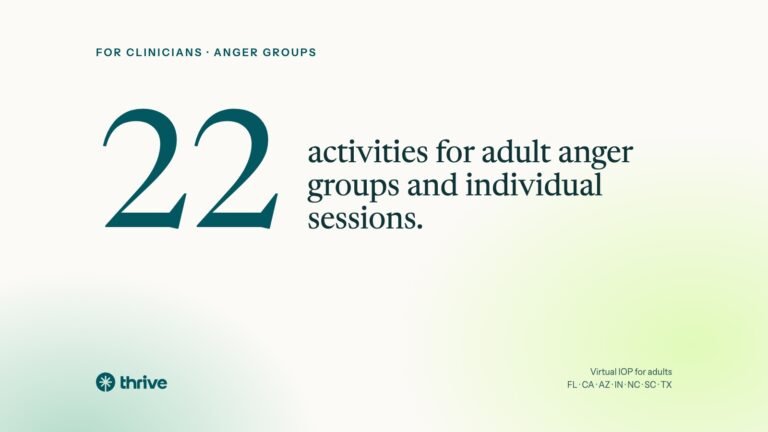 22 Anger Management Activities for Adults (Group and Individual) 3 For clinicians · anger groups: 22 activities for adult anger groups and individual sessions.. Thrive.