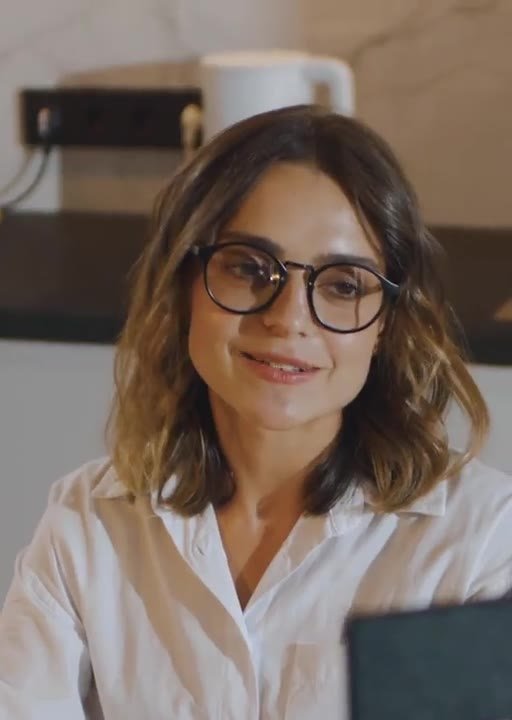 A client on a video session