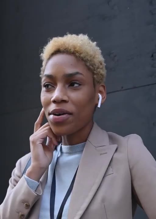 A therapist on a video session